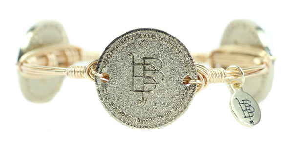 The Gold Kentucky Initial Bangle Bracelet - Bourbon and Boweties