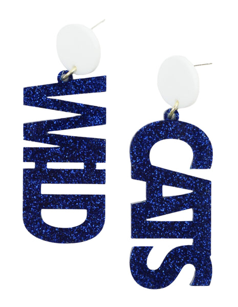 Wild Cats Acrylic Earring Glitter Bourbon And Boweties