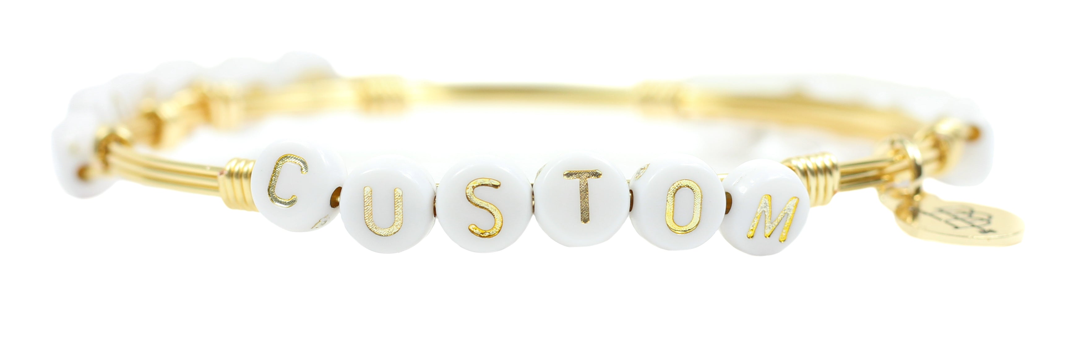 Custom Name Bracelet Gold Plated